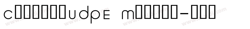 ClarimoUDPE Medium字体转换